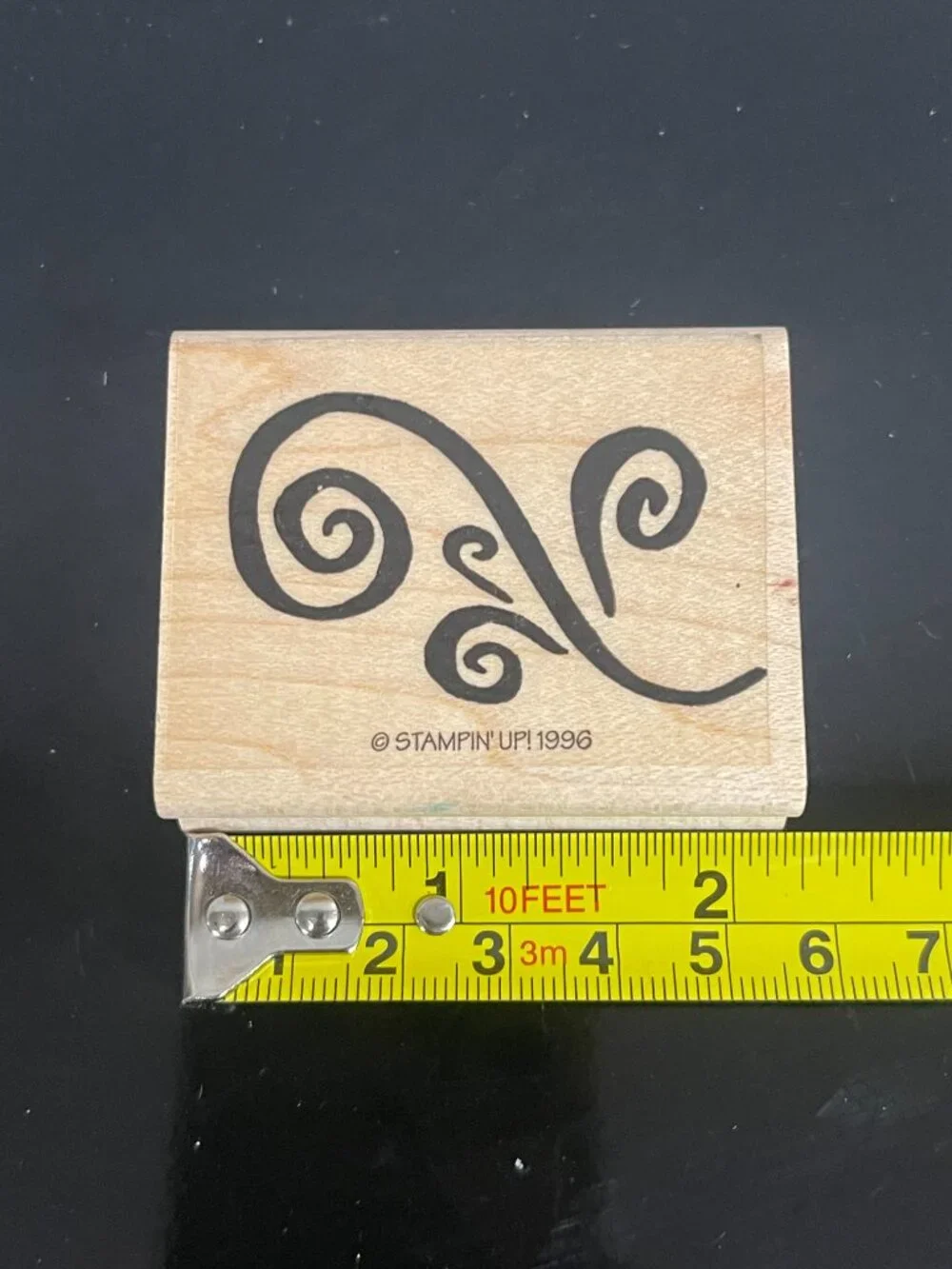 Vintage Stampin' Up Tropical Floral Rubber Stamp Lot 7 Pc